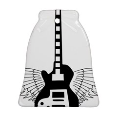 Guitar Abstract Wings Silhouette Ornament (bell)