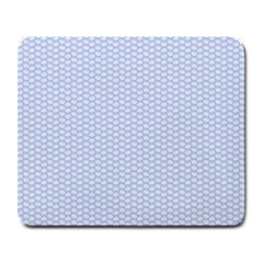 Alice Blue White Kisses In English Country Garden Large Mousepads