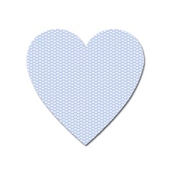 Alice Blue White Kisses In English Country Garden Heart Magnet