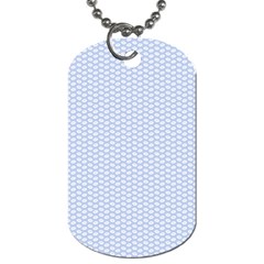 Alice Blue White Kisses In English Country Garden Dog Tag (one Side)