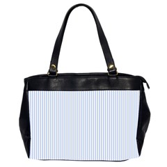 Alice Blue Pinstripe In An English Country Garden Office Handbags (2 Sides)  by PodArtist