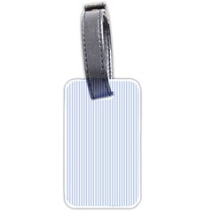 Alice Blue Pinstripe In An English Country Garden Luggage Tags (two Sides) by PodArtist