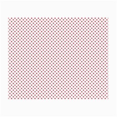 Usa Flag Red Stars On White Small Glasses Cloth (2-side) by PodArtist