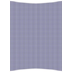 Usa Flag Blue And White Gingham Checked Back Support Cushion by PodArtist