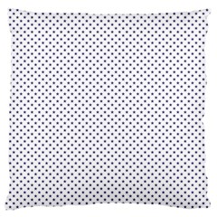 Usa Flag Blue Stars On White Large Cushion Case (two Sides) by PodArtist