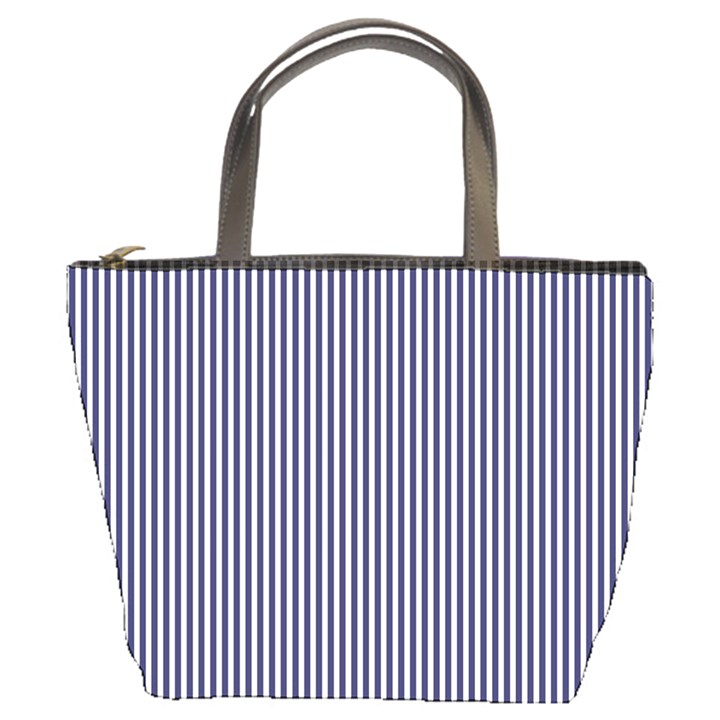 USA Flag Blue and White Stripes Bucket Bags