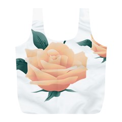 Rose Flower Nature Floral Summer Full Print Recycle Bags (l) 