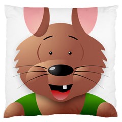 Mole Animal Cartoon Vector Art Large Flano Cushion Case (one Side)