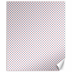 Usa Flag Red And Flag Blue Stars Canvas 8  X 10  by PodArtist