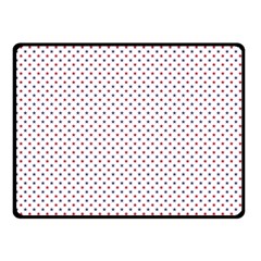 Usa Flag Red And Flag Blue Stars Fleece Blanket (small) by PodArtist