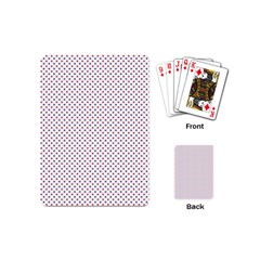 Usa Flag Red And Flag Blue Stars Playing Cards (mini)  by PodArtist