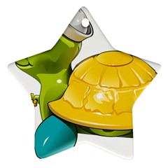 Turtle Sea Turtle Leatherback Turtle Ornament (star) by Sapixe