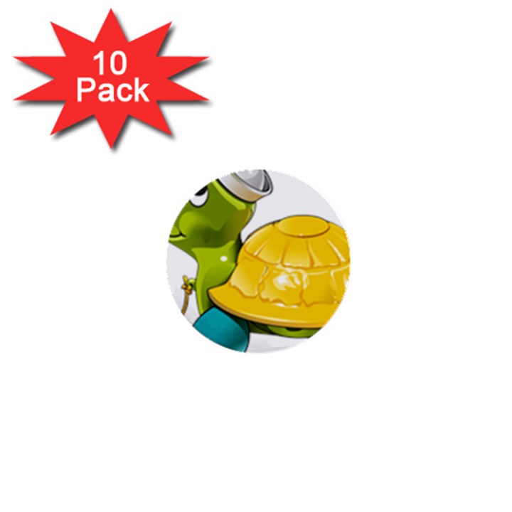 Turtle Sea Turtle Leatherback Turtle 1  Mini Buttons (10 pack) 