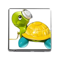Turtle Sea Turtle Leatherback Turtle Memory Card Reader (square) by Sapixe