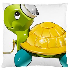 Turtle Sea Turtle Leatherback Turtle Large Cushion Case (one Side) by Sapixe