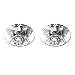 Steampunk Steam Punk Lion Door Cufflinks (oval) by Sapixe