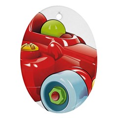 Car Vehicle Racing Car Formula Ornament (oval) by Sapixe