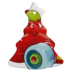 Car Vehicle Racing Car Formula Christmas Tree Ornament (two Sides) by Sapixe