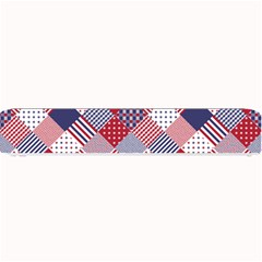 USA Americana Diagonal Red White & Blue Quilt Small Bar Mats