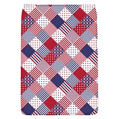 USA Americana Diagonal Red White & Blue Quilt Flap Covers (S) 