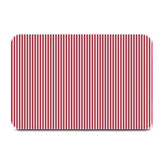 Usa Flag Red And White Stripes Plate Mats by PodArtist