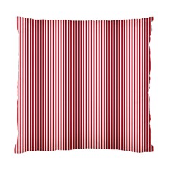 Usa Flag Red And White Stripes Standard Cushion Case (two Sides) by PodArtist