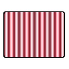 Usa Flag Red And White Stripes Fleece Blanket (small) by PodArtist