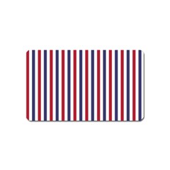 Usa Flag Red White And Flag Blue Wide Stripes Magnet (name Card) by PodArtist