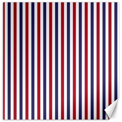 Usa Flag Red White And Flag Blue Wide Stripes Canvas 12  X 12  