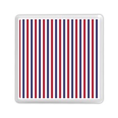 Usa Flag Red White And Flag Blue Wide Stripes Memory Card Reader (square)  by PodArtist