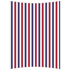 Usa Flag Red White And Flag Blue Wide Stripes Back Support Cushion by PodArtist