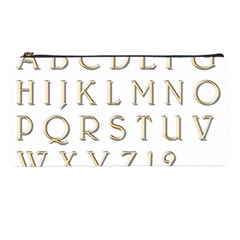 Letters Gold Classic Alphabet Pencil Cases by Sapixe