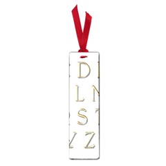 Letters Gold Classic Alphabet Small Book Marks by Sapixe