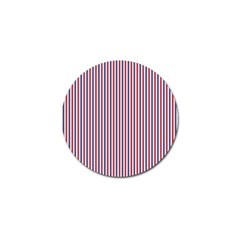 Usa Flag Red And Flag Blue Narrow Thin Stripes  Golf Ball Marker (10 Pack) by PodArtist
