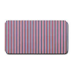 Usa Flag Red And Flag Blue Narrow Thin Stripes  Medium Bar Mats by PodArtist