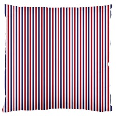 Usa Flag Red And Flag Blue Narrow Thin Stripes  Large Flano Cushion Case (one Side) by PodArtist