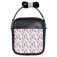 Red White and Blue USA/UK/France Colored Party Streamers Girls Sling Bags