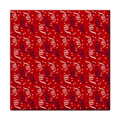 Red White And Blue Usa/uk/france Colored Party Streamers Face Towel by PodArtist