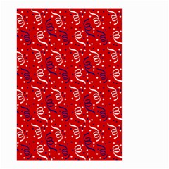 Red White And Blue Usa/uk/france Colored Party Streamers Small Garden Flag (two Sides) by PodArtist