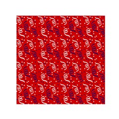 Red White And Blue Usa/uk/france Colored Party Streamers Small Satin Scarf (square) by PodArtist