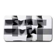 Geometry Square Black And White Medium Bar Mats by Sapixe