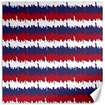 244776512NY USA Skyline in Red White & Blue Stripes NYC New York Manhattan Skyline Silhouette Canvas 16  x 16   15.2 x15.41  Canvas - 1