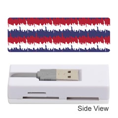 244776512ny Usa Skyline In Red White & Blue Stripes Nyc New York Manhattan Skyline Silhouette Memory Card Reader (stick)  by PodArtist