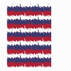 244776512ny Usa Skyline In Red White & Blue Stripes Nyc New York Manhattan Skyline Silhouette Small Garden Flag (two Sides) by PodArtist