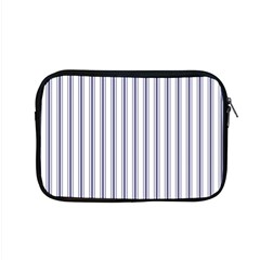 Mattress Ticking Wide Striped Pattern In Usa Flag Blue And White Apple Macbook Pro 15  Zipper Case by PodArtist