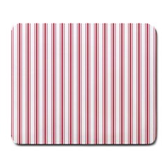 Mattress Ticking Wide Striped Pattern In Usa Flag Red And White Large Mousepads by PodArtist