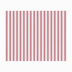 Mattress Ticking Wide Striped Pattern in USA Flag Red and White Small Glasses Cloth (2-Side)