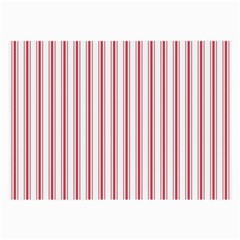 Mattress Ticking Wide Striped Pattern in USA Flag Red and White Large Glasses Cloth (2-Side)
