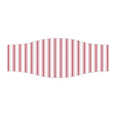 Mattress Ticking Wide Striped Pattern in USA Flag Red and White Stretchable Headband