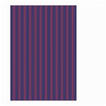 Mattress Ticking Wide Striped Pattern in USA Flag Blue and Red Small Garden Flag (Two Sides) Back